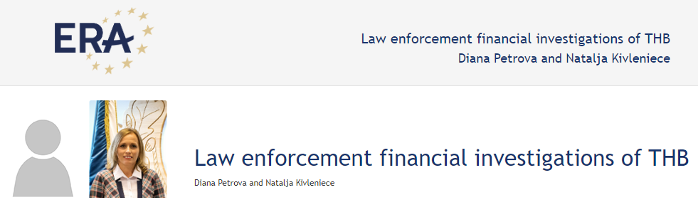 Diana Petrova and Natalja Kivleniece: Law enforcement financial investigations of THB