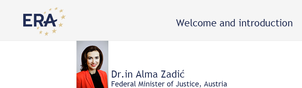 Dr.in Alma Zadić, Federal Minister of Justice, Austria