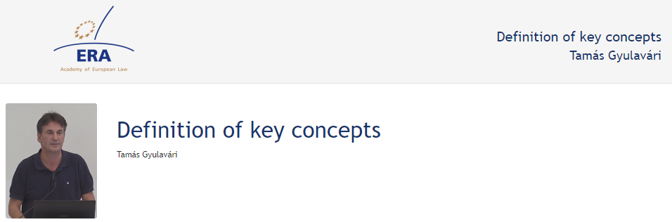 Tamás Gyulavári: Definition of key concepts