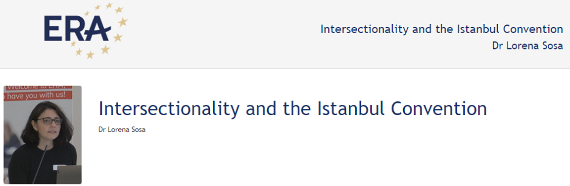 Dr Lorena Sosa (122DV73): Intersectionality and the Istanbul Convention