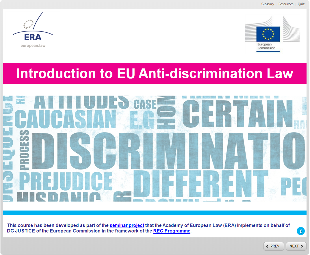 Introduction to EU Anti-discrimination Law