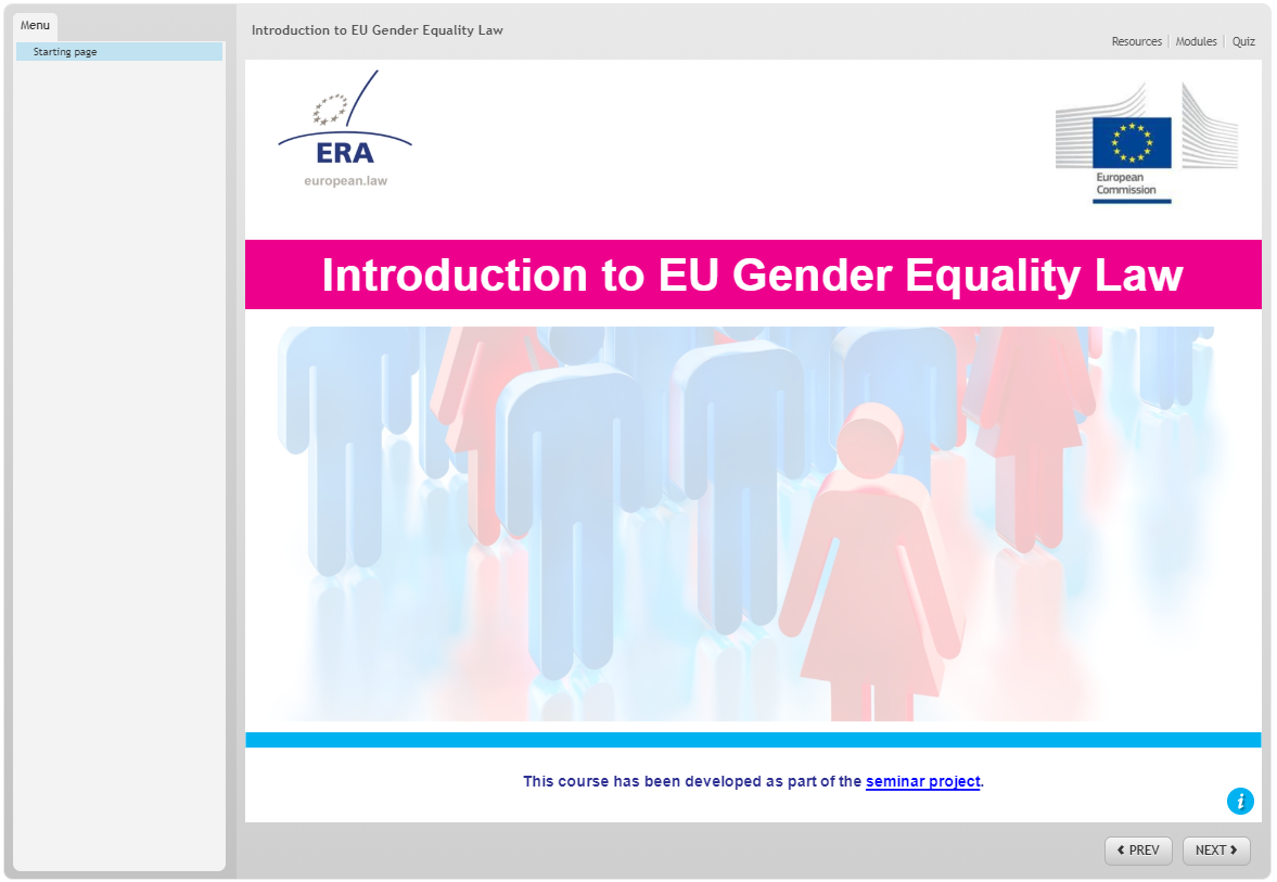 Introduction to EU Gender Equality Law